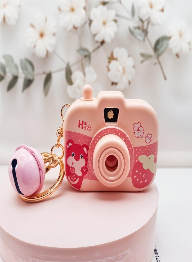 TodFod Mini Projector Camera Keychain | Kawaii Style Toy with Light & Bell | Cute Cartoon Accessory for Kids Bags | Rainbow Cloud Design | Perfect for School Bags, Pouches & Gifting - Image 4